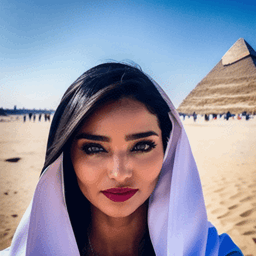 Selfie with Giza Pyramids profile picture for women